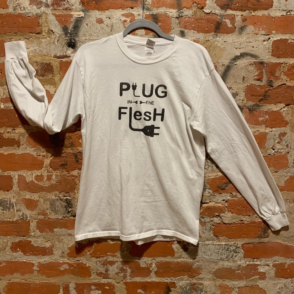 Plug in the Flesh Long Sleeve Cotton Shirt